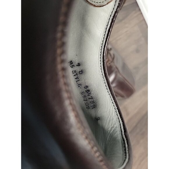 FootJoy‎ Mens Sz 9D Classics Dress Casual Leisure Brown Oxblood Shoes 55709 - Picture 6 of 7